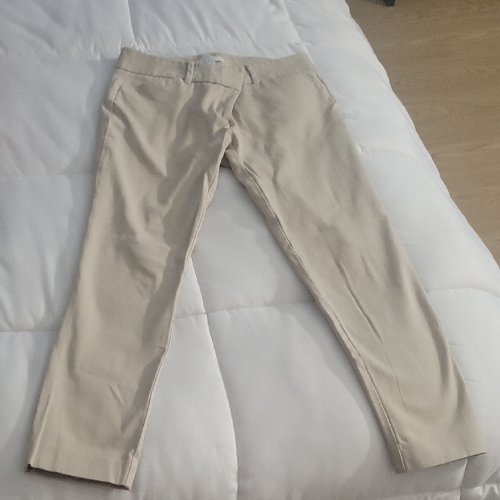New York & Company Women's Tan Ankle Pants